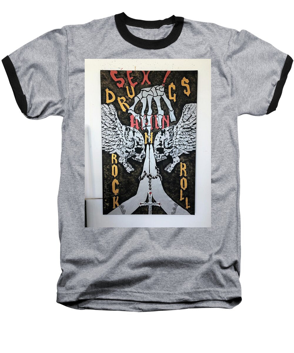 Amen - Baseball T-Shirt - Ykstreetart