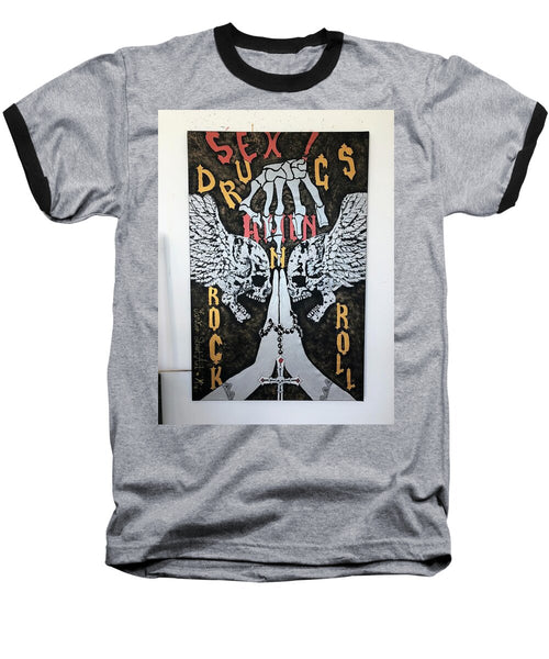 Amen - Baseball T-Shirt - Ykstreetart