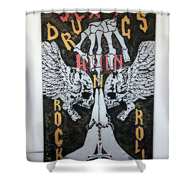 Amen - Shower Curtain - Ykstreetart