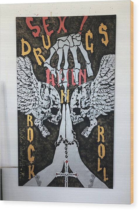 Amen - Wood Print - Ykstreetart