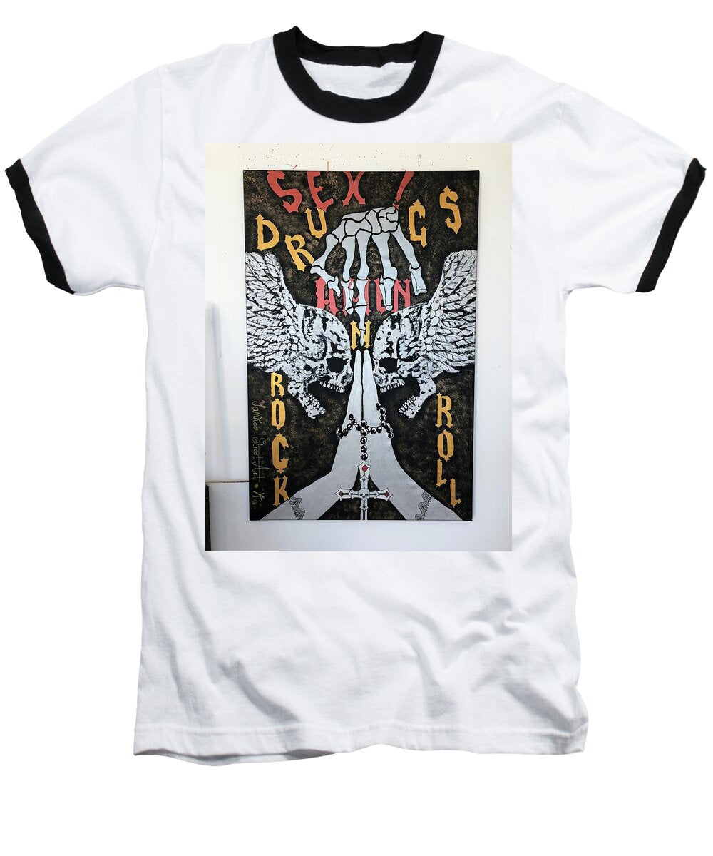 Amen - Baseball T-Shirt - Ykstreetart