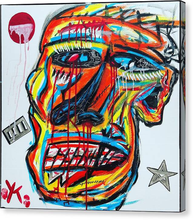 Angry man - Canvas Print - Ykstreetart