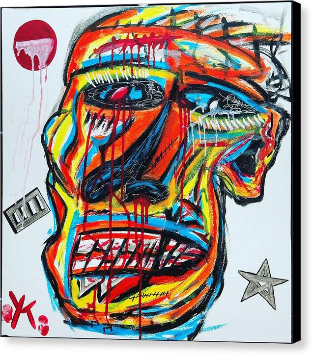 Angry man - Canvas Print - Ykstreetart