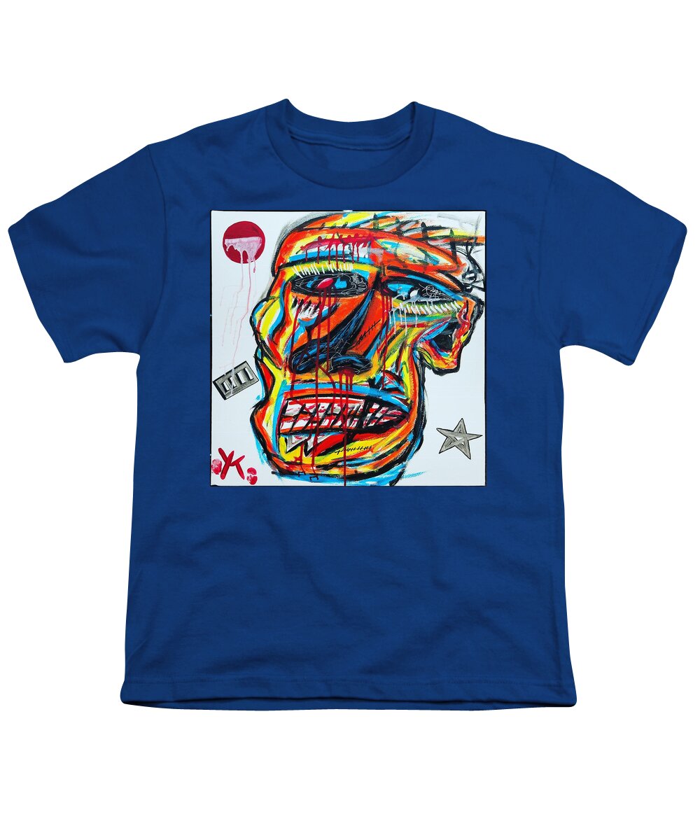 Angry man - Youth T-Shirt - Ykstreetart