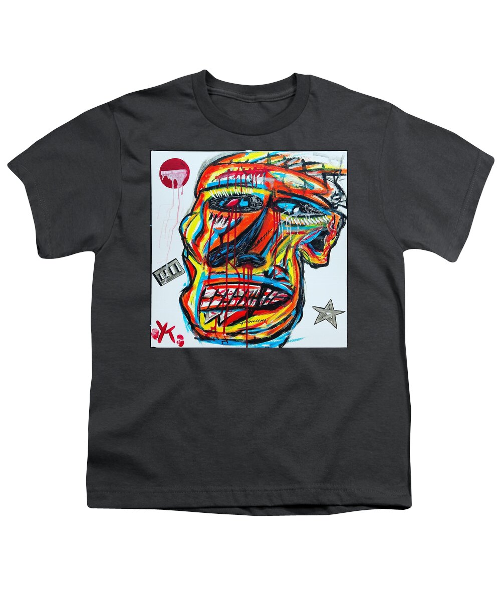 Angry man - Youth T-Shirt - Ykstreetart