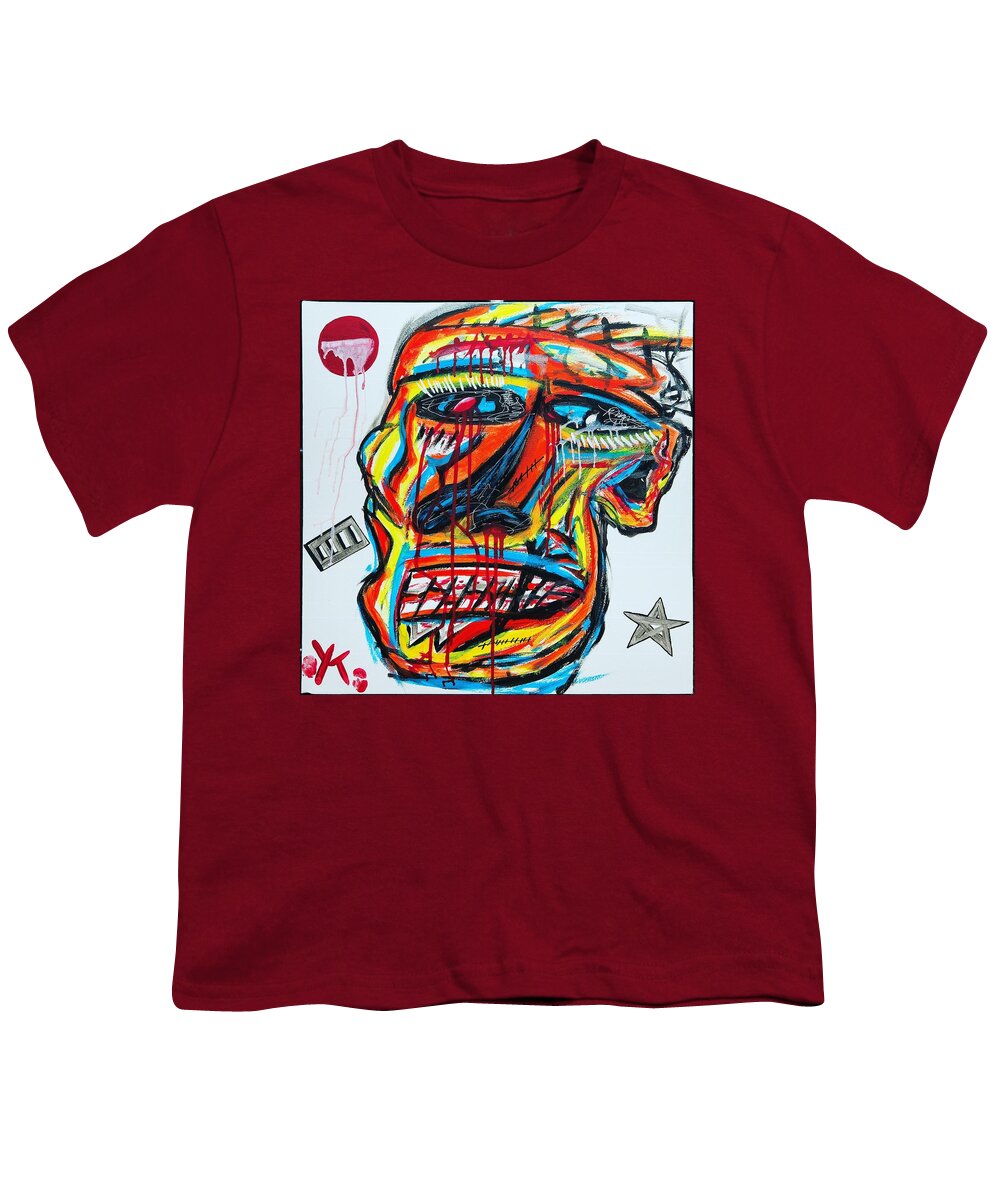 Angry man - Youth T-Shirt - Ykstreetart