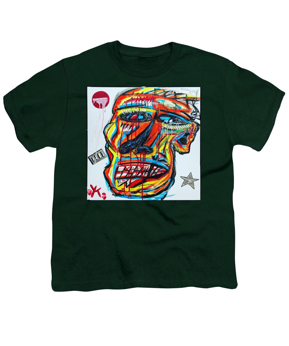 Angry man - Youth T-Shirt - Ykstreetart