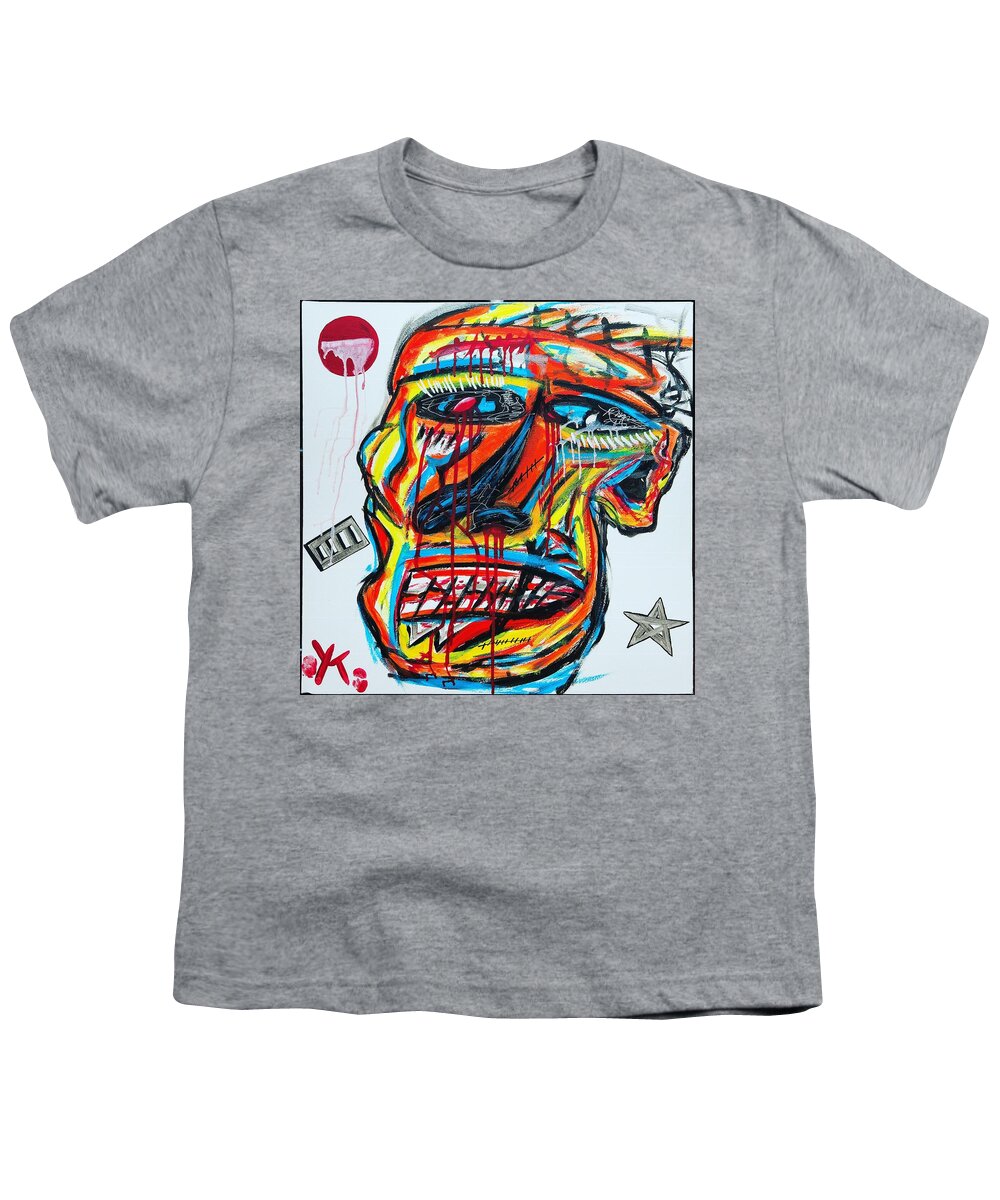 Angry man - Youth T-Shirt - Ykstreetart