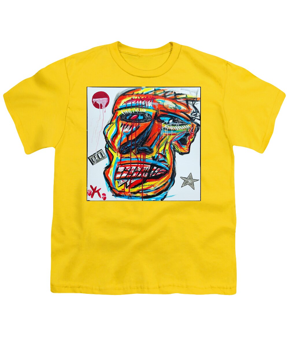 Angry man - Youth T-Shirt - Ykstreetart