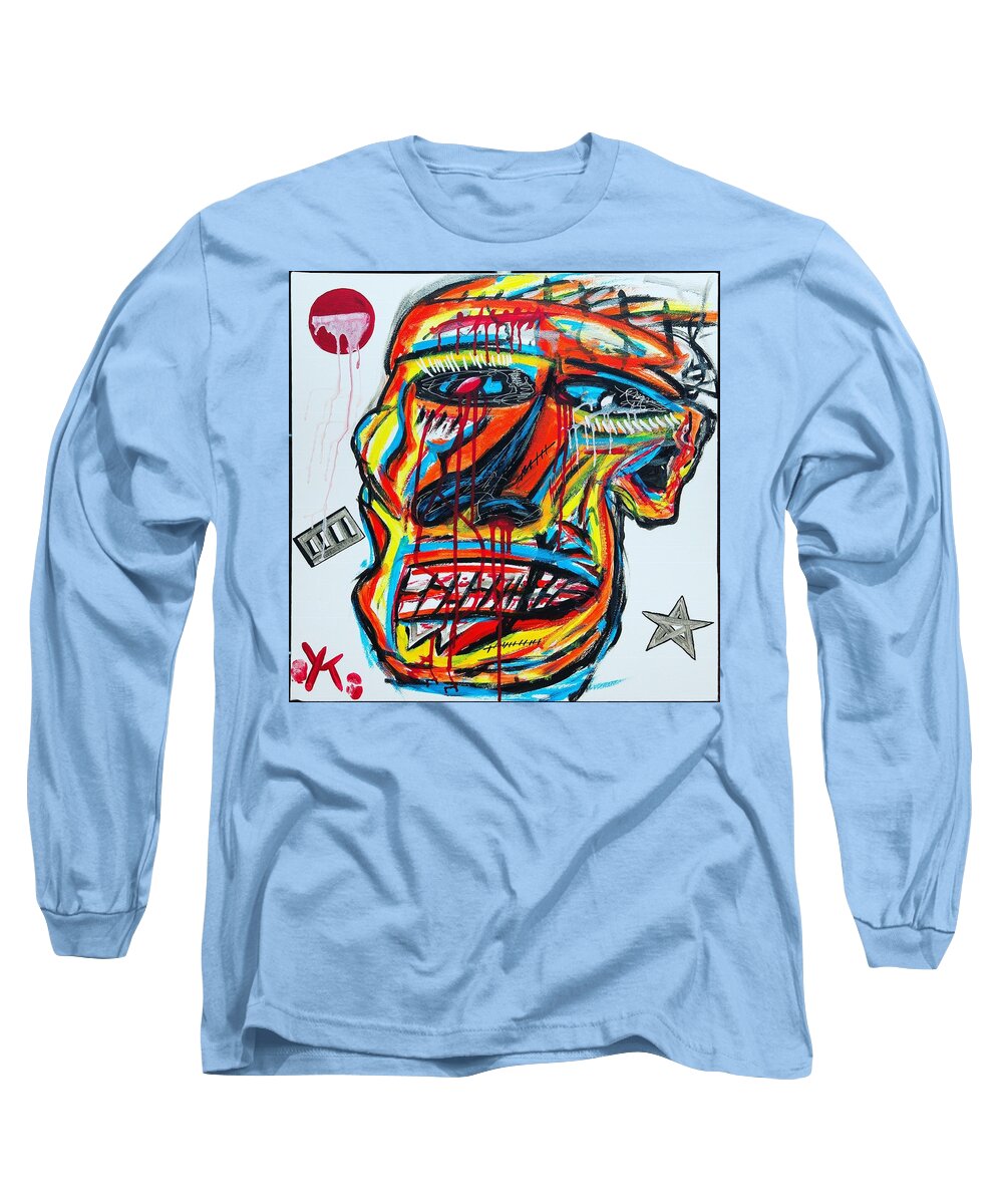 Angry man - Long Sleeve T-Shirt - Ykstreetart