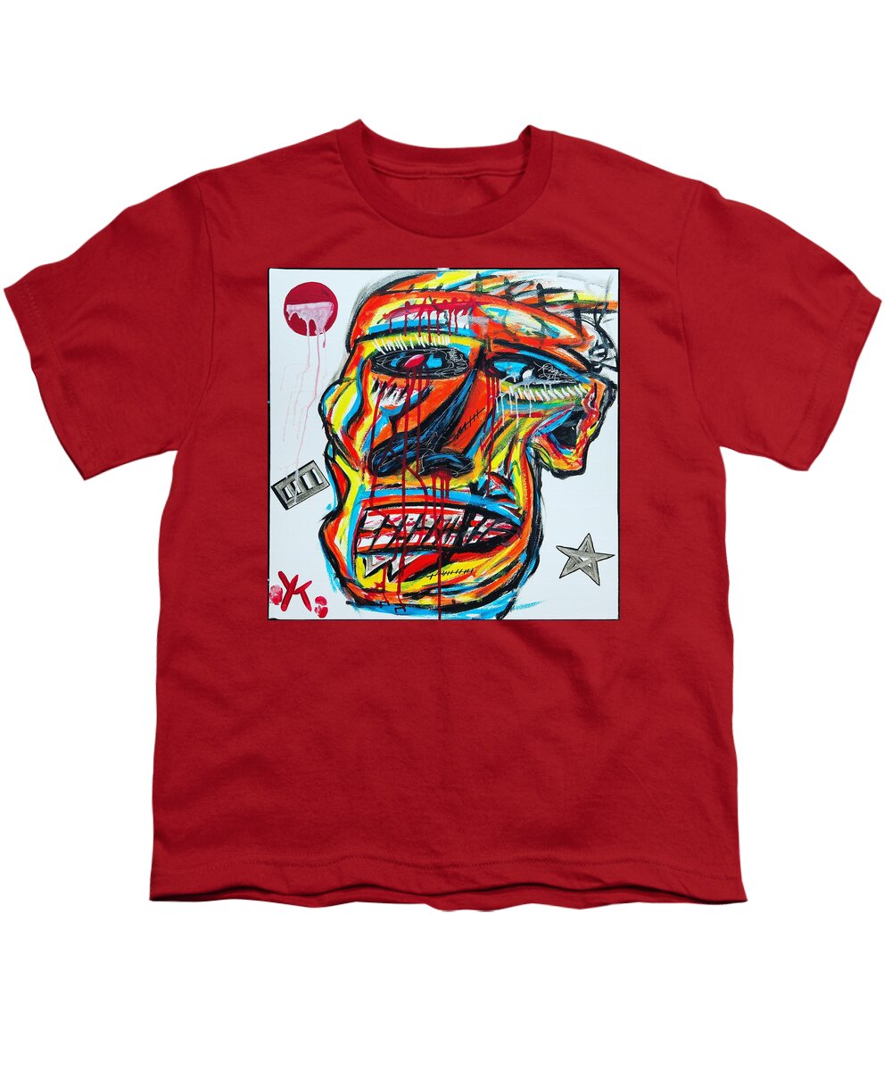 Angry man - Youth T-Shirt - Ykstreetart