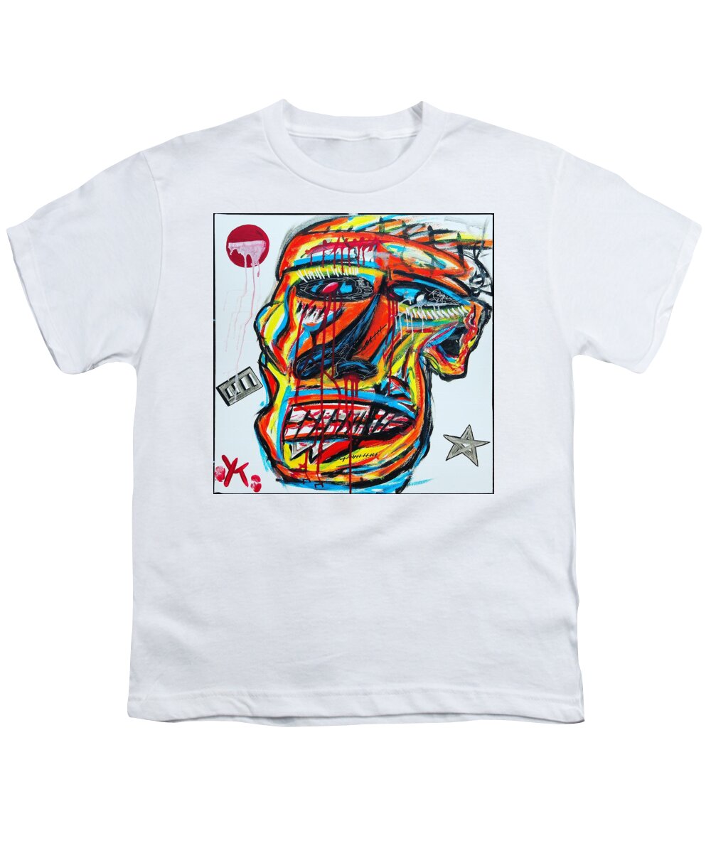 Angry man - Youth T-Shirt - Ykstreetart