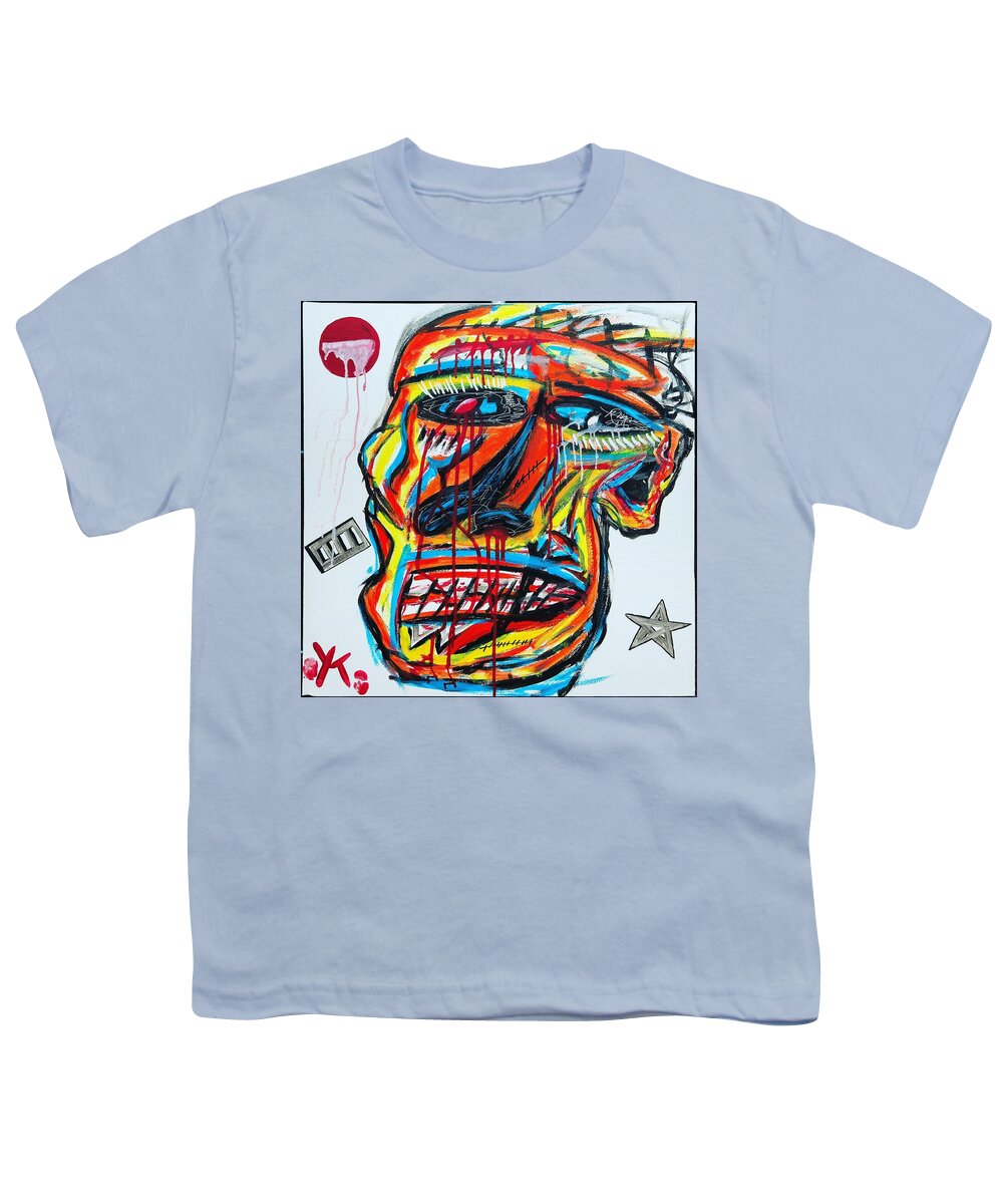Angry man - Youth T-Shirt - Ykstreetart