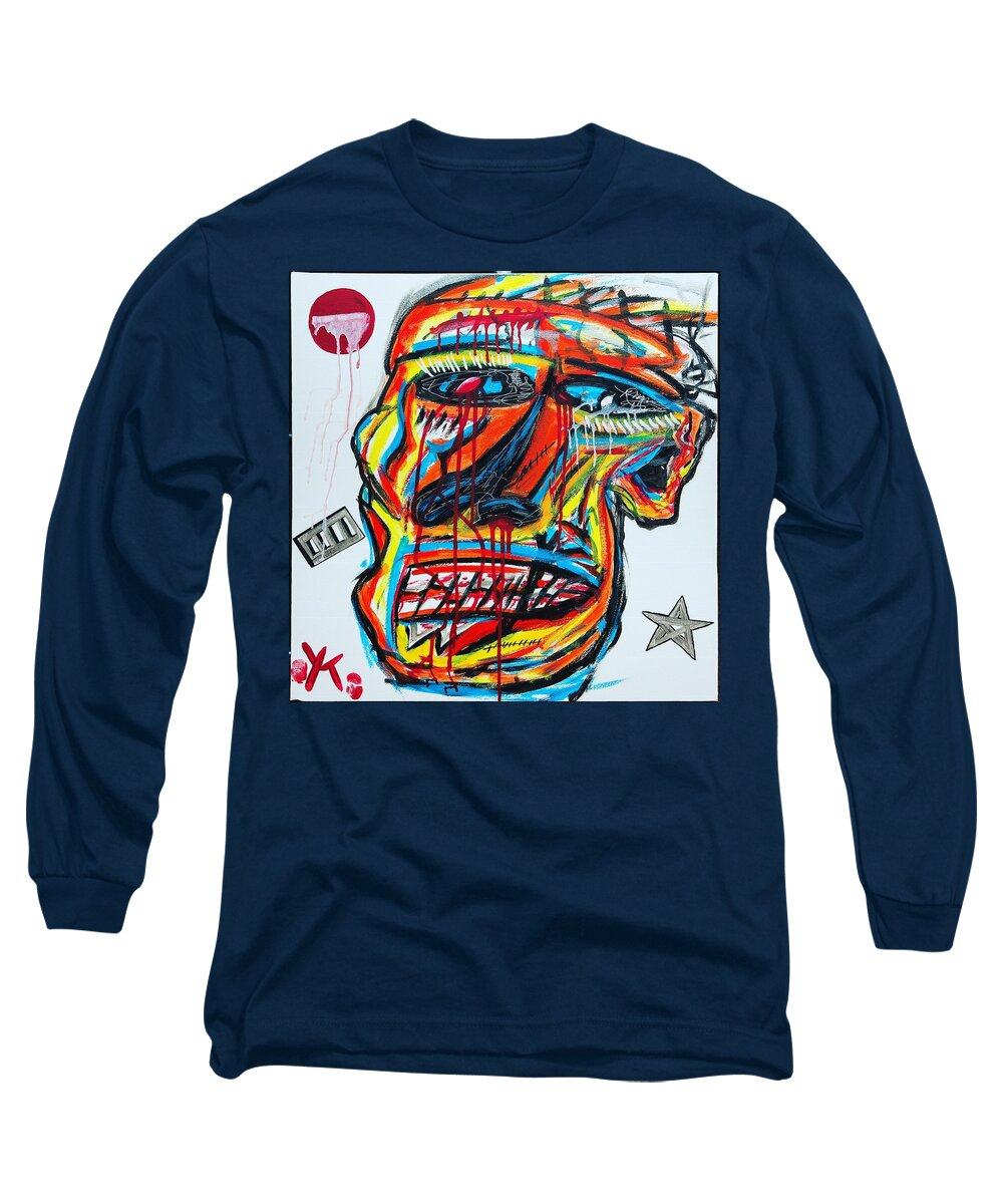 Angry man - Long Sleeve T-Shirt - Ykstreetart