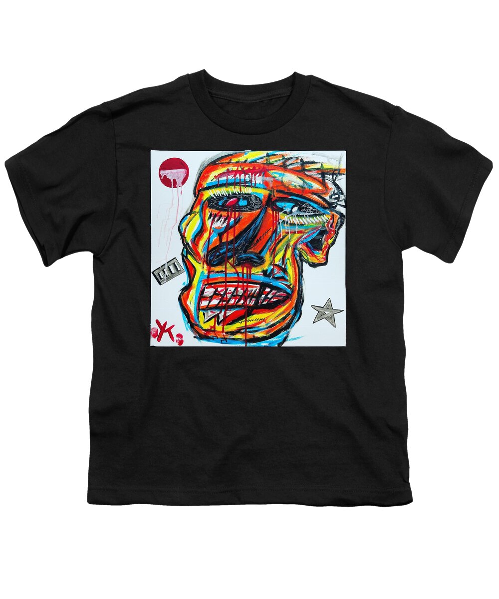 Angry man - Youth T-Shirt - Ykstreetart