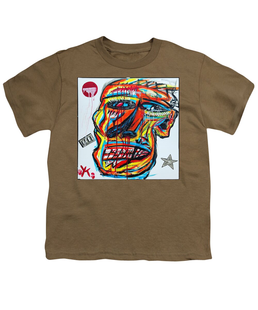 Angry man - Youth T-Shirt - Ykstreetart