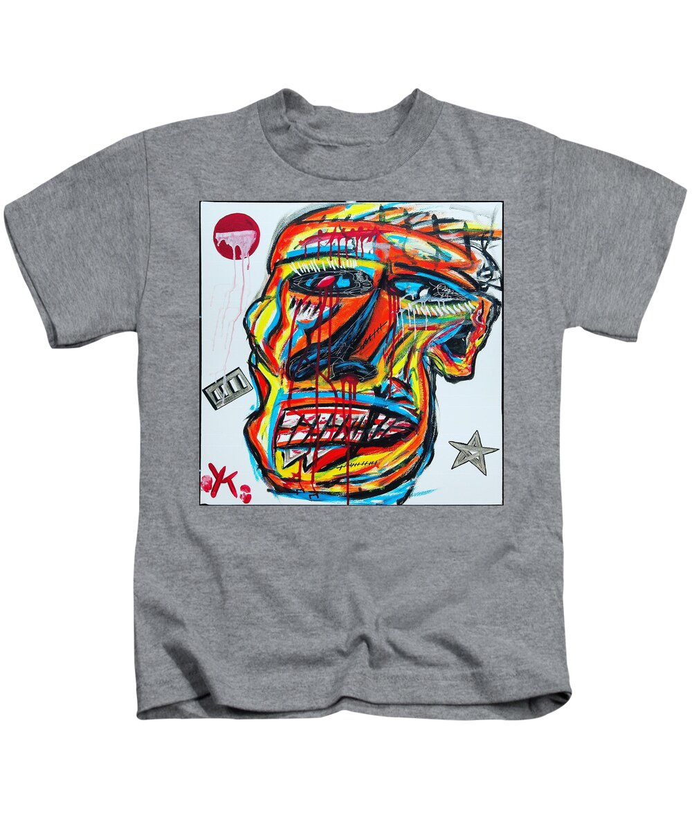 Angry man - Kids T-Shirt - Ykstreetart