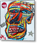 Angry man - Metal Print - Ykstreetart