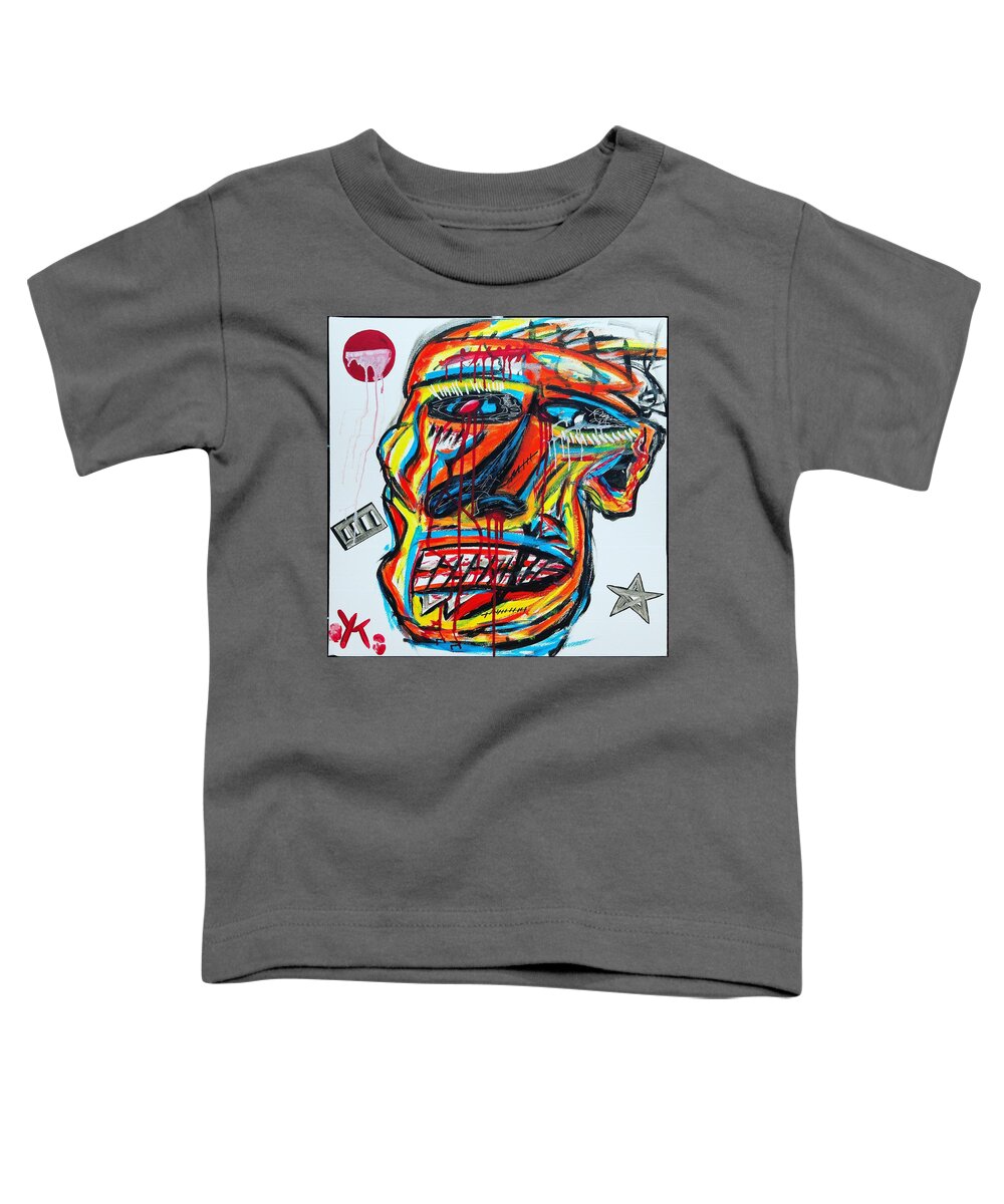 Angry man - Toddler T-Shirt - Ykstreetart