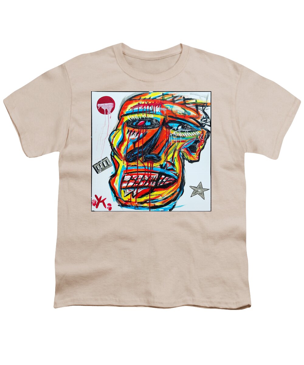 Angry man - Youth T-Shirt - Ykstreetart