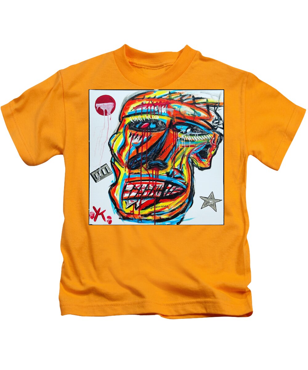 Angry man - Kids T-Shirt - Ykstreetart