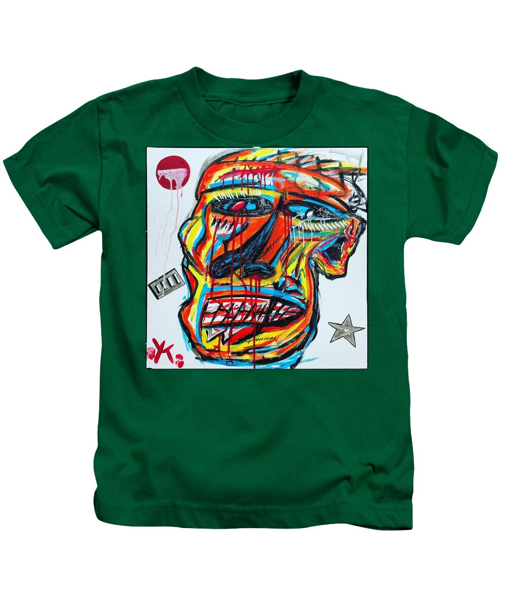 Angry man - Kids T-Shirt - Ykstreetart