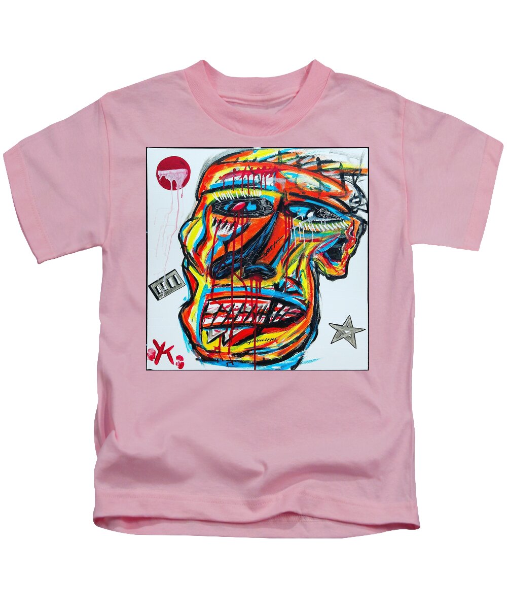 Angry man - Kids T-Shirt - Ykstreetart