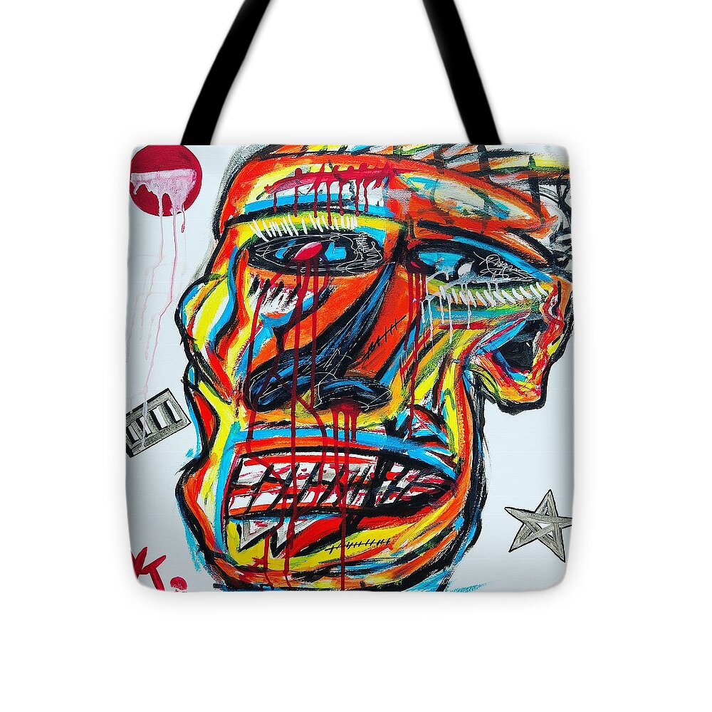 Angry man - Tote Bag - Ykstreetart