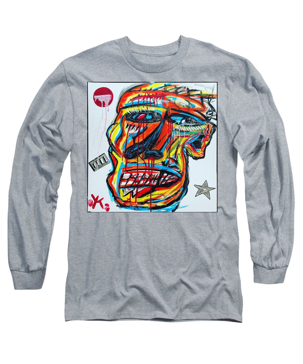 Angry man - Long Sleeve T-Shirt - Ykstreetart