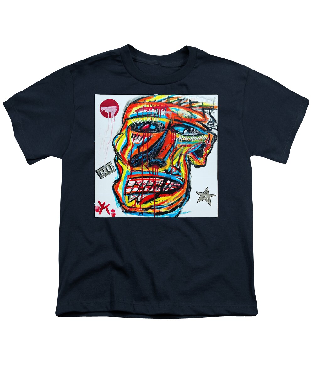 Angry man - Youth T-Shirt - Ykstreetart