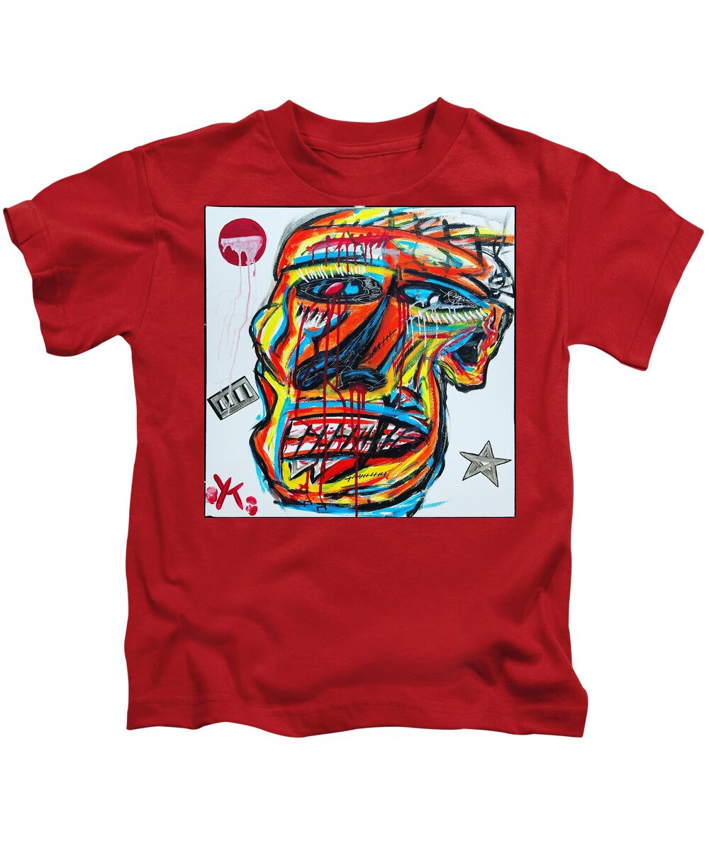Angry man - Kids T-Shirt - Ykstreetart