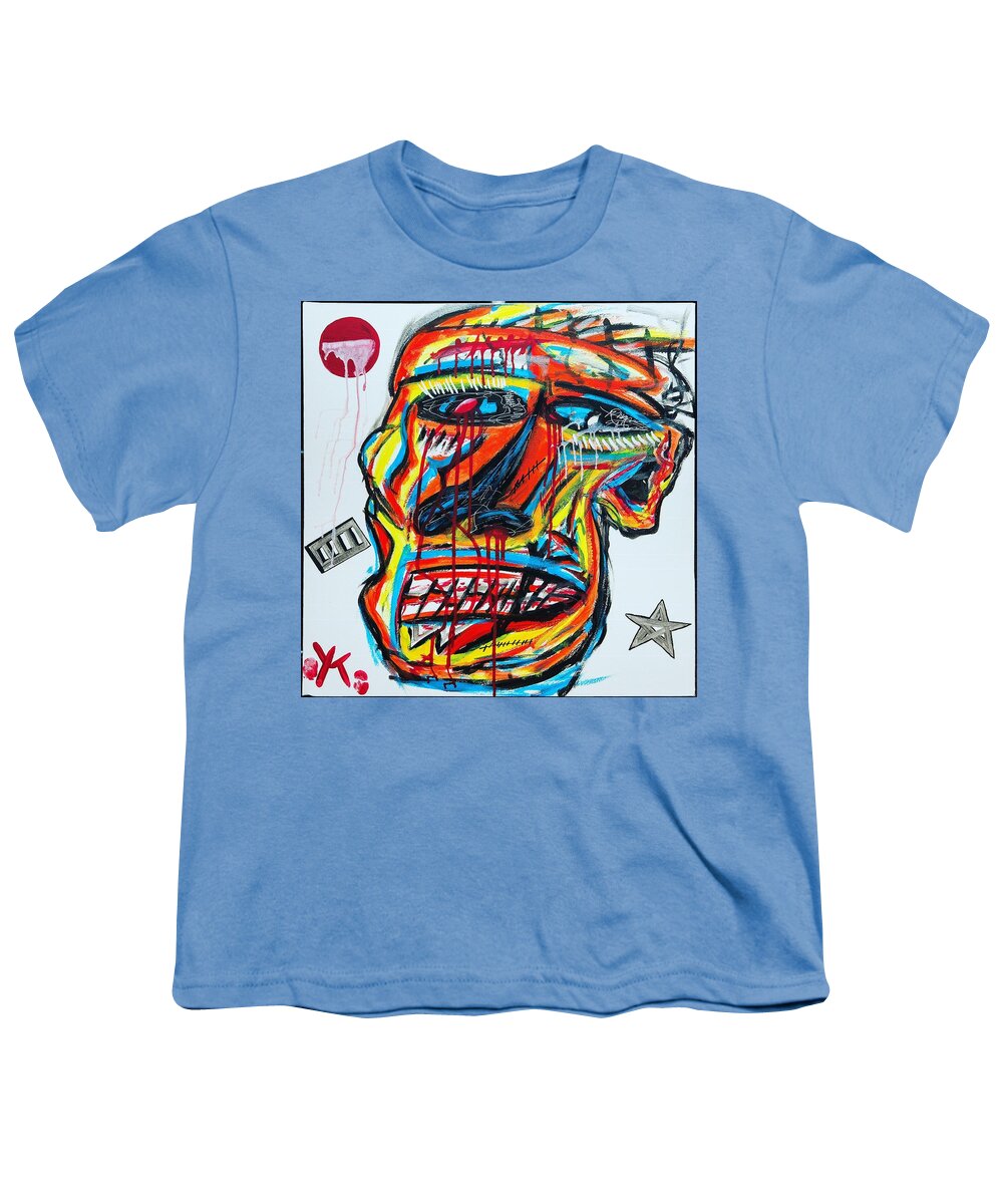 Angry man - Youth T-Shirt - Ykstreetart