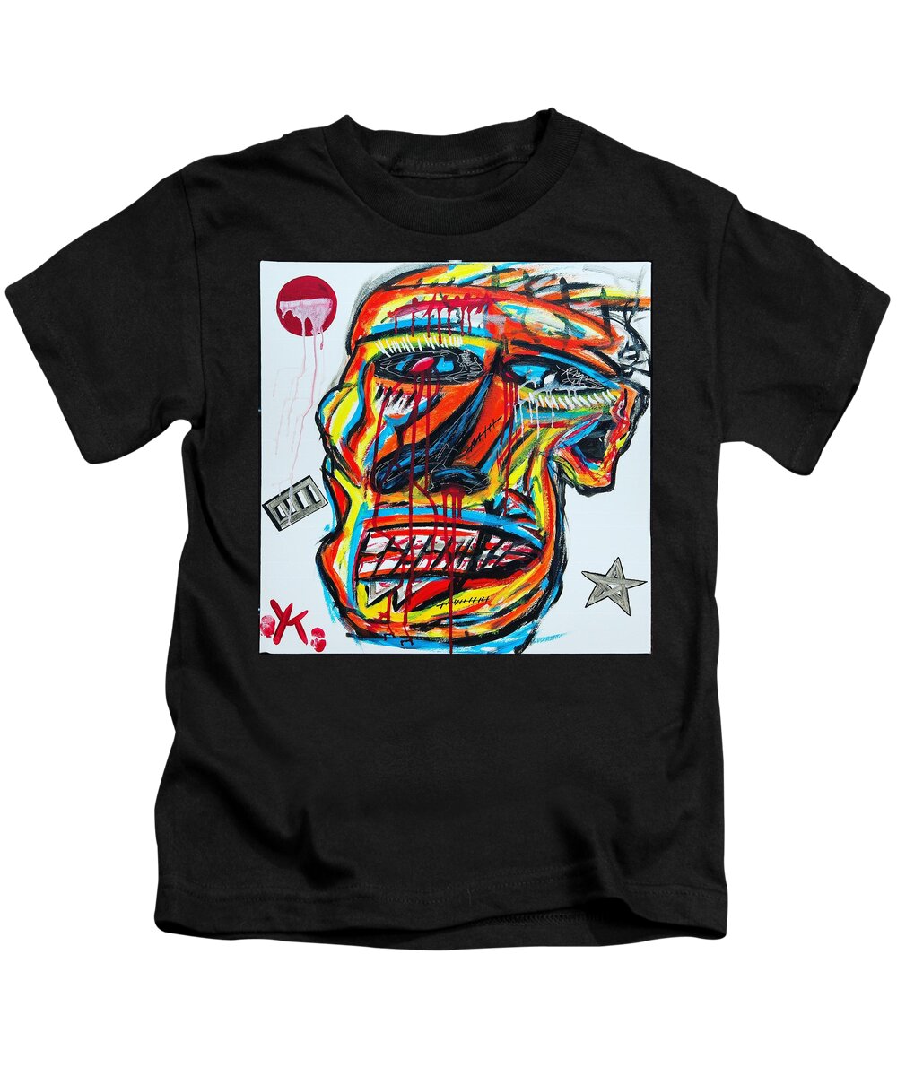 Angry man - Kids T-Shirt - Ykstreetart