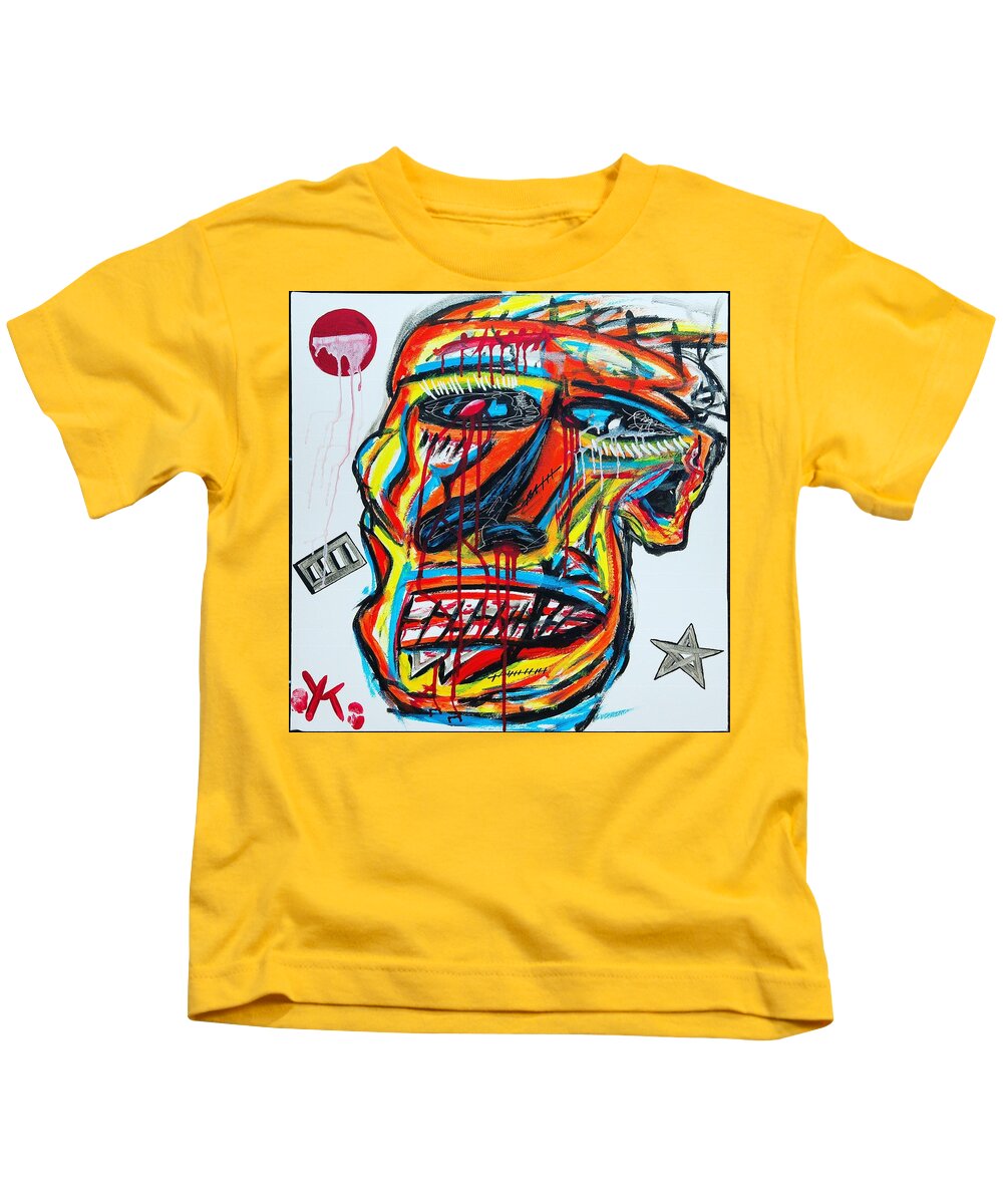 Angry man - Kids T-Shirt - Ykstreetart
