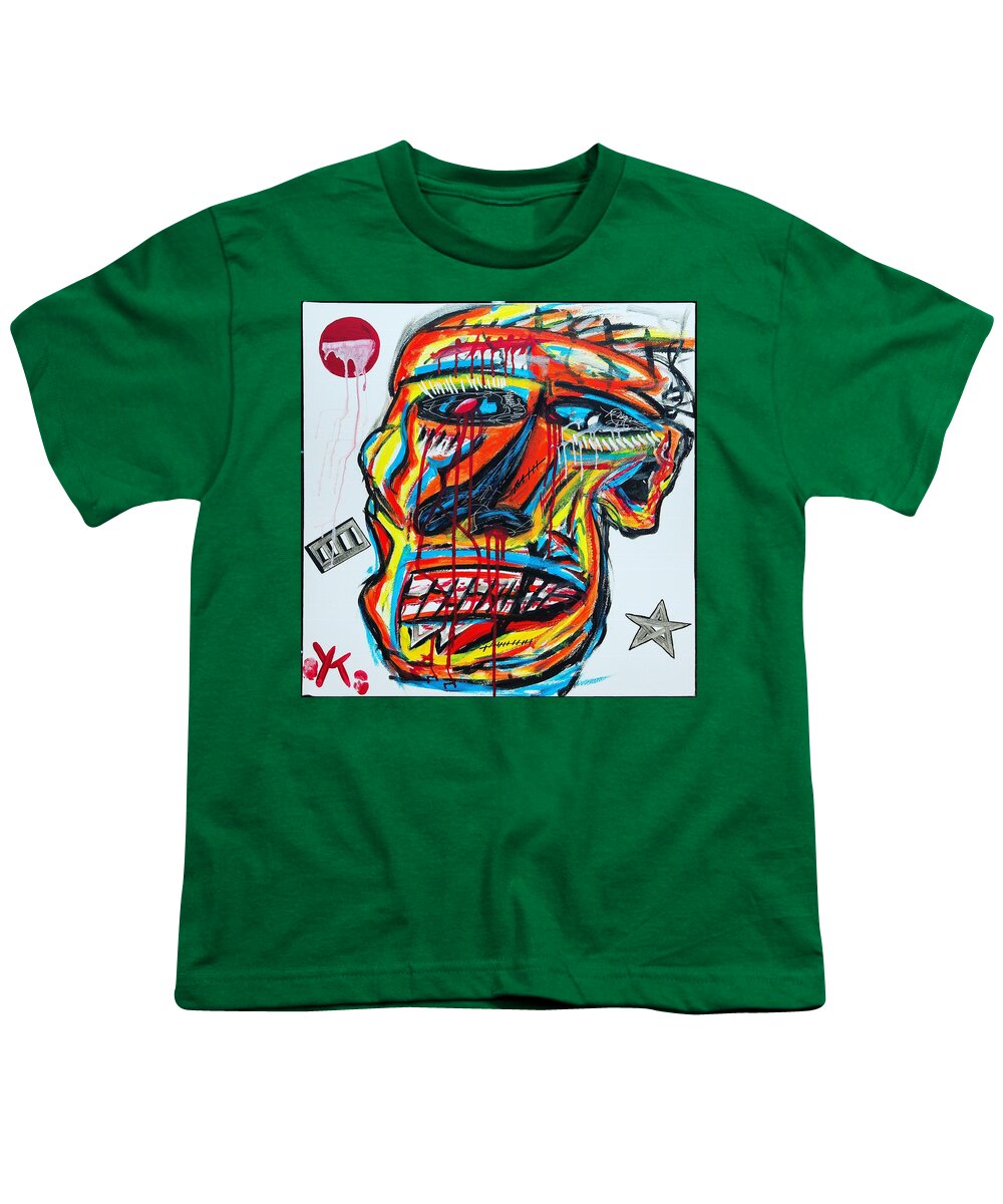 Angry man - Youth T-Shirt - Ykstreetart