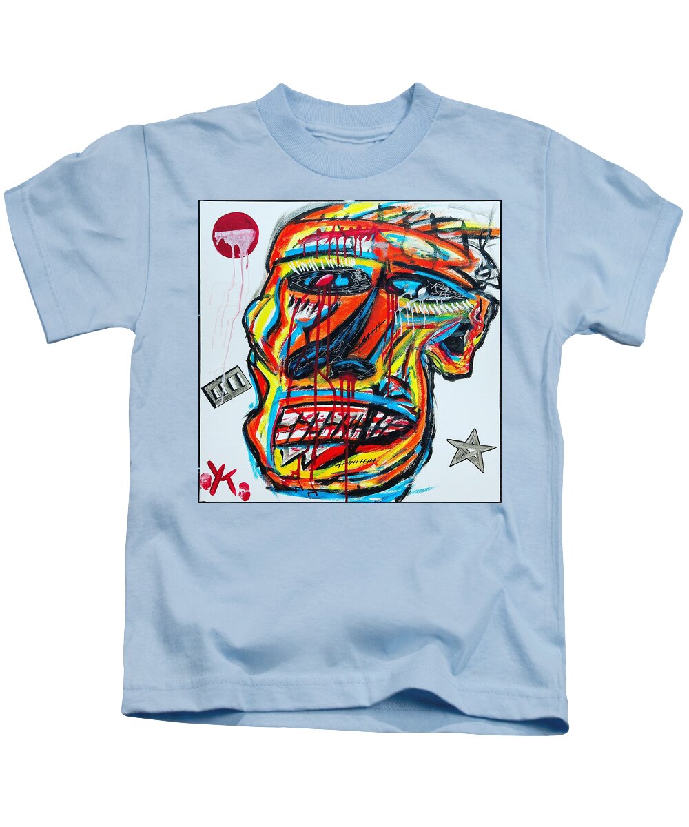 Angry man - Kids T-Shirt - Ykstreetart