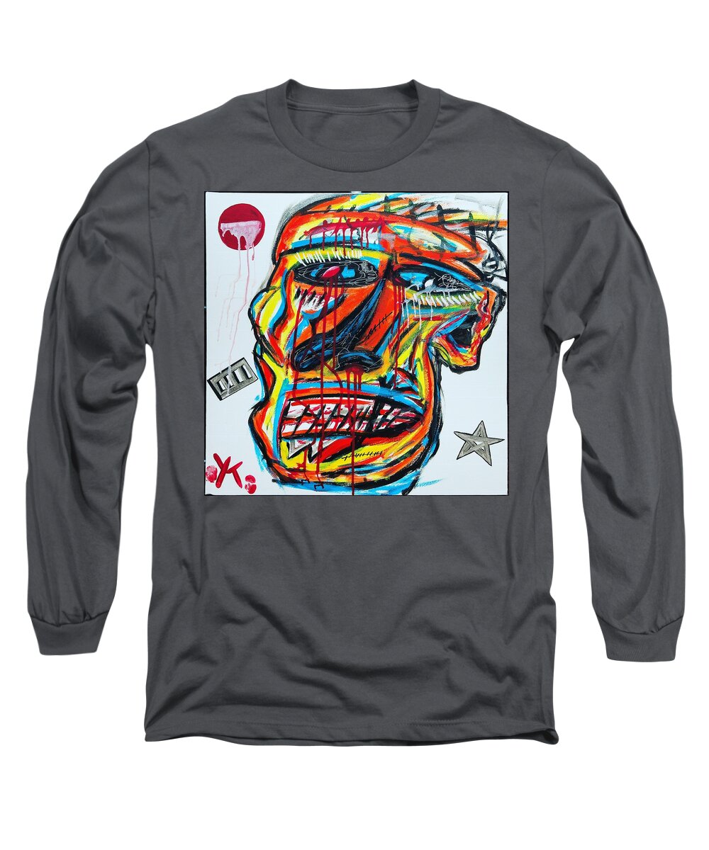 Angry man - Long Sleeve T-Shirt - Ykstreetart