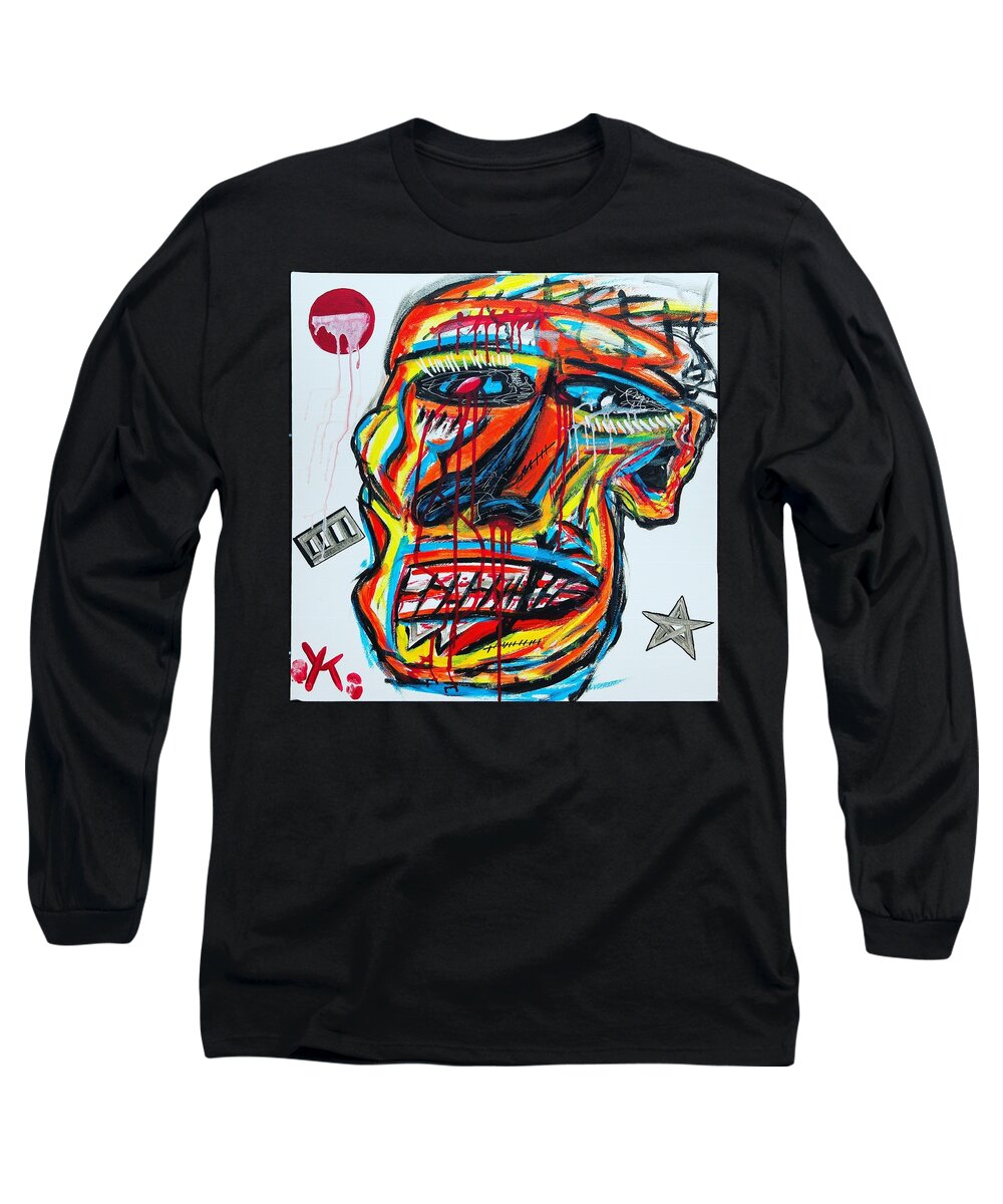 Angry man - Long Sleeve T-Shirt - Ykstreetart