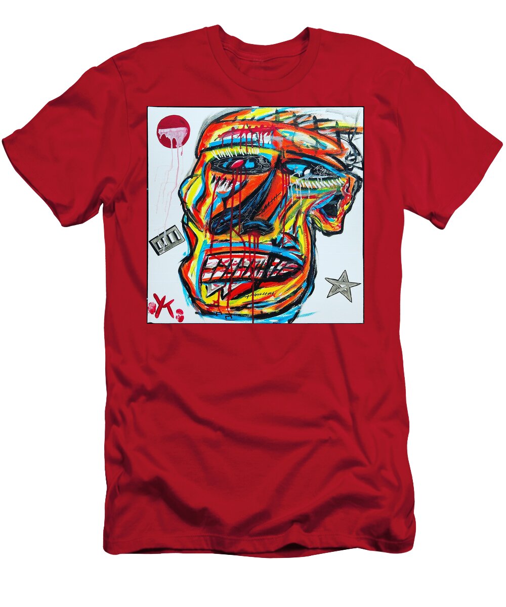 Angry man - T-Shirt - Ykstreetart