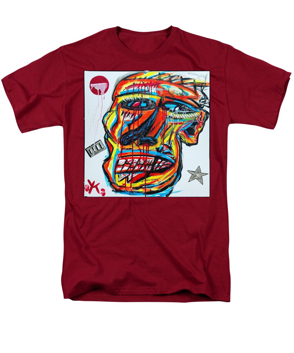Angry man - Men's T-Shirt (Regular Fit) - Ykstreetart