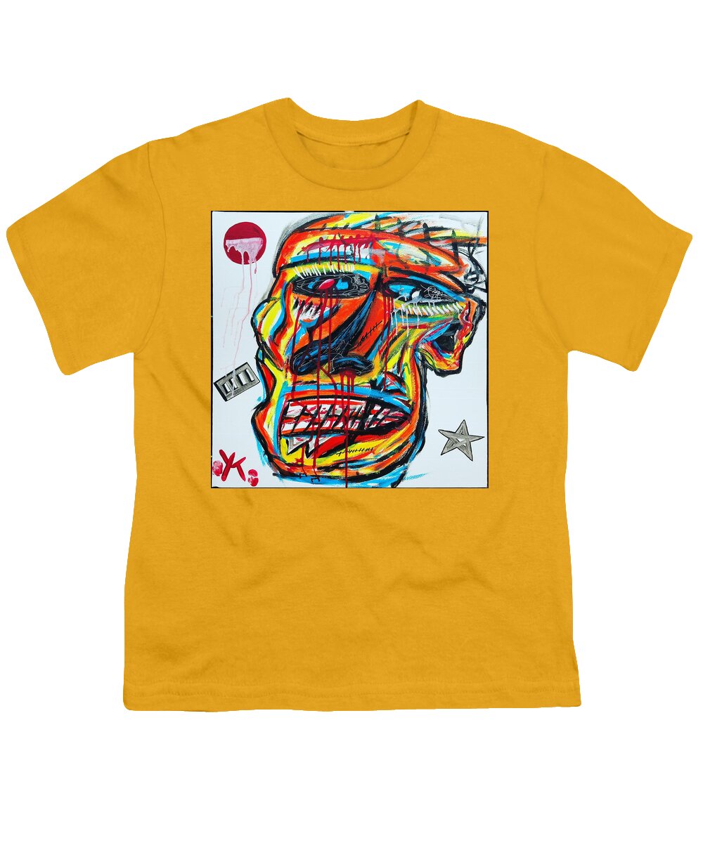 Angry man - Youth T-Shirt - Ykstreetart