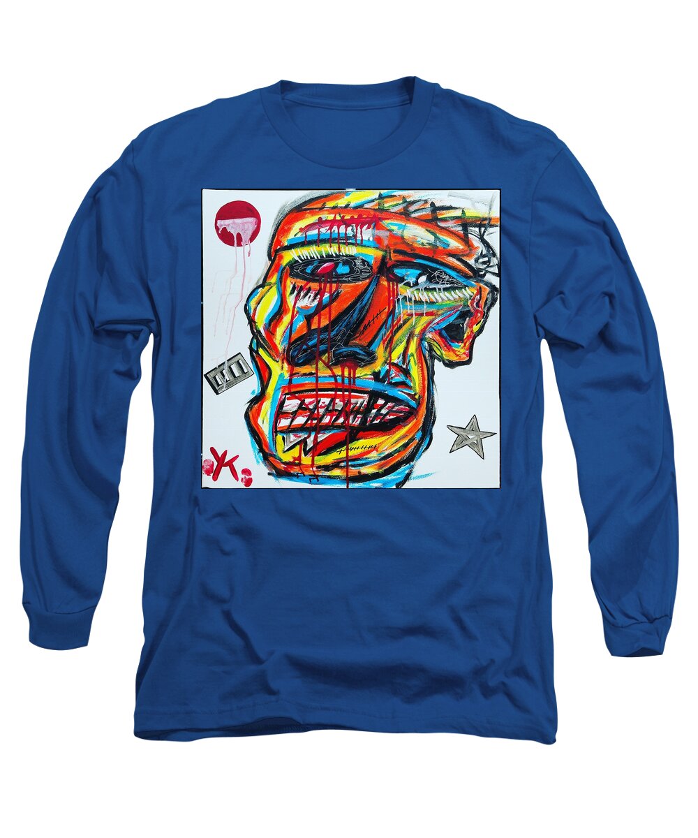 Angry man - Long Sleeve T-Shirt - Ykstreetart