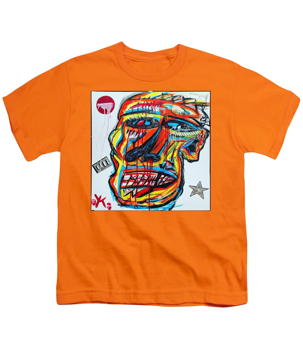 Angry man - Youth T-Shirt - Ykstreetart