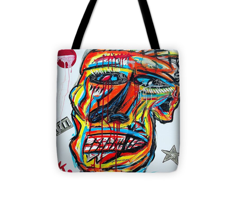 Angry man - Tote Bag - Ykstreetart