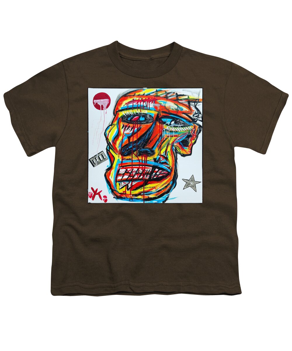 Angry man - Youth T-Shirt - Ykstreetart