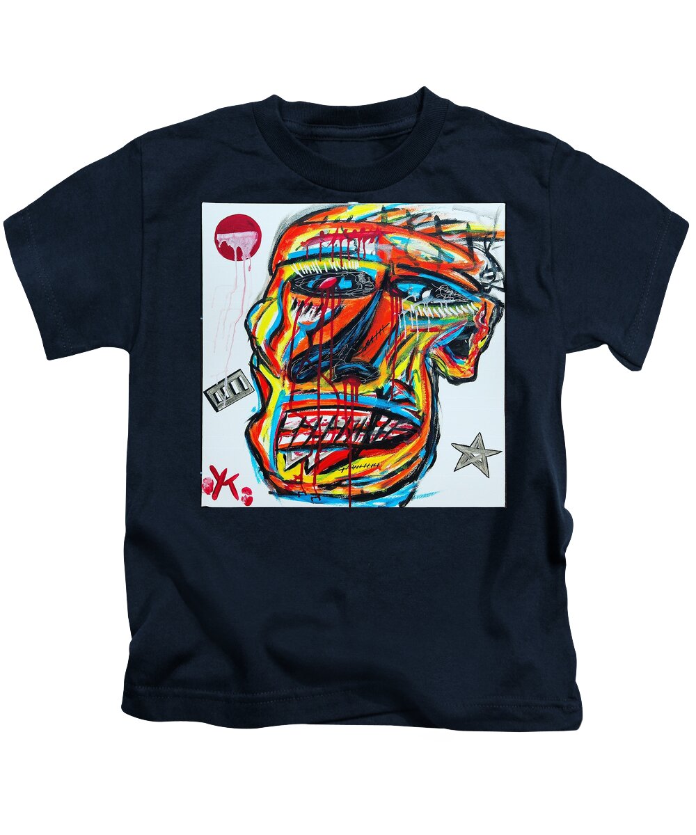 Angry man - Kids T-Shirt - Ykstreetart
