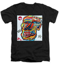 Angry man - Men's V-Neck T-Shirt - Ykstreetart