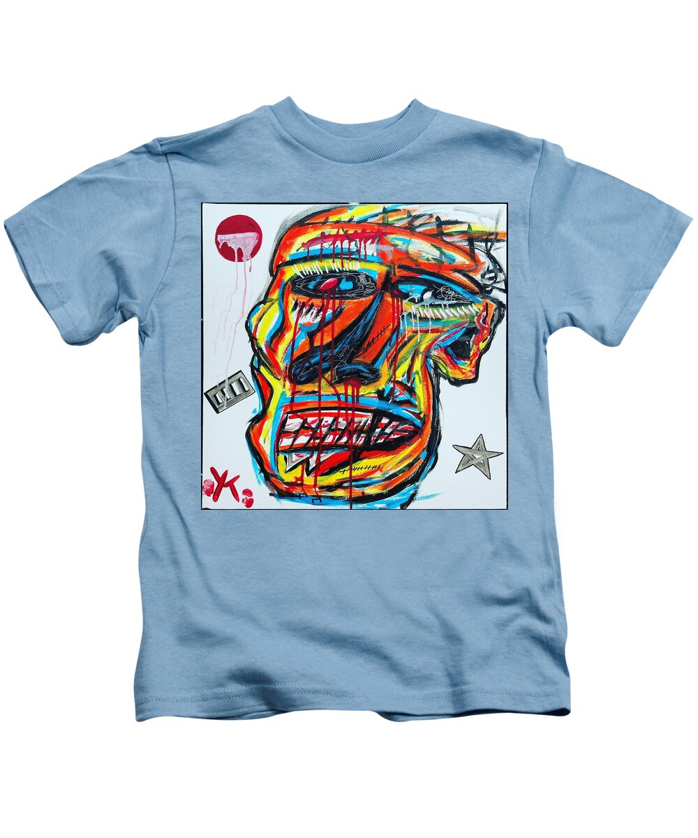 Angry man - Kids T-Shirt - Ykstreetart