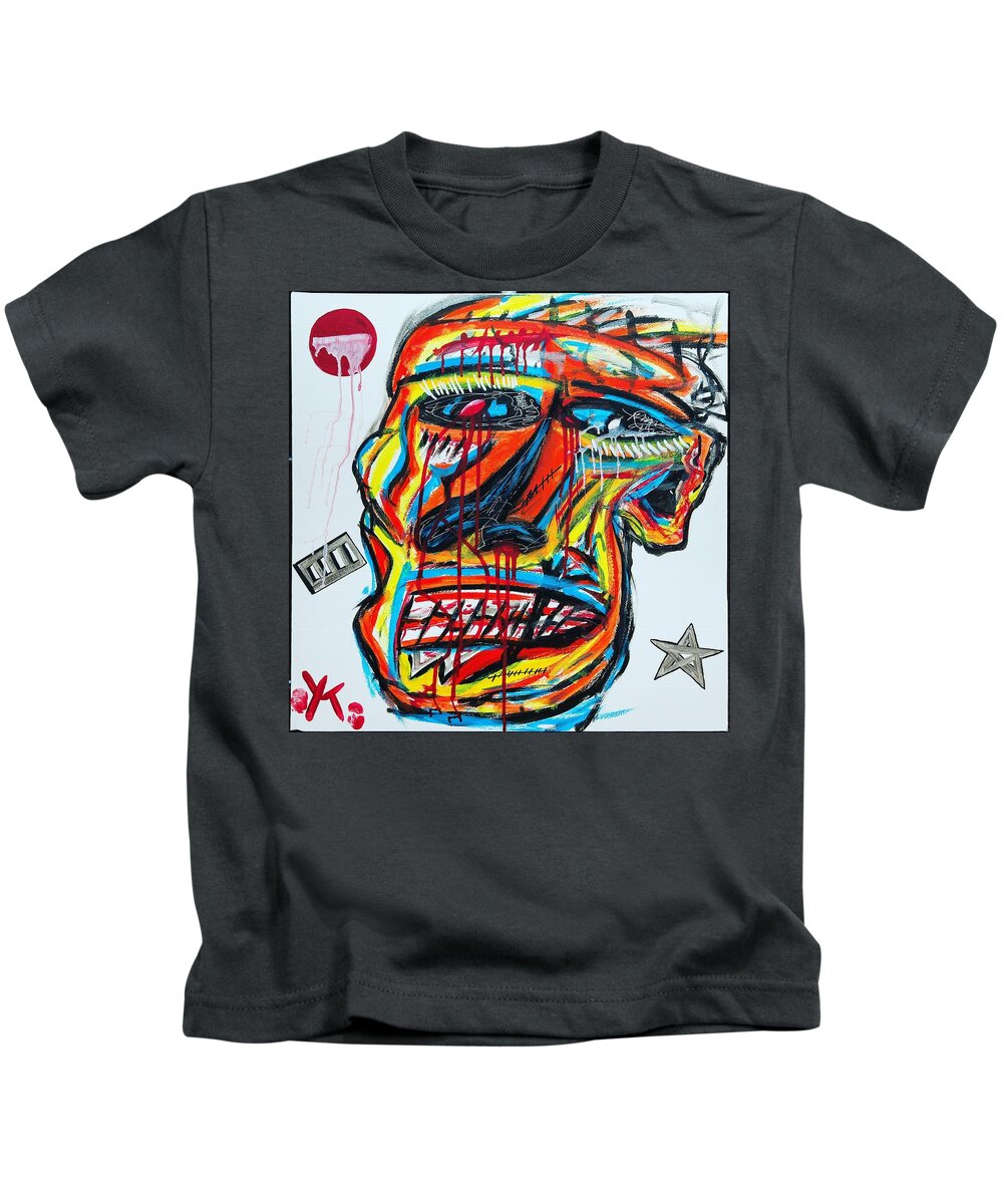Angry man - Kids T-Shirt - Ykstreetart