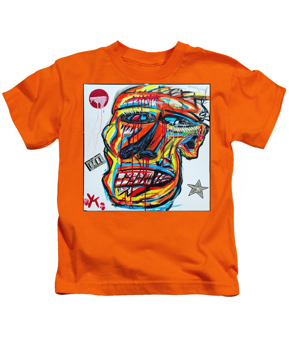 Angry man - Kids T-Shirt - Ykstreetart